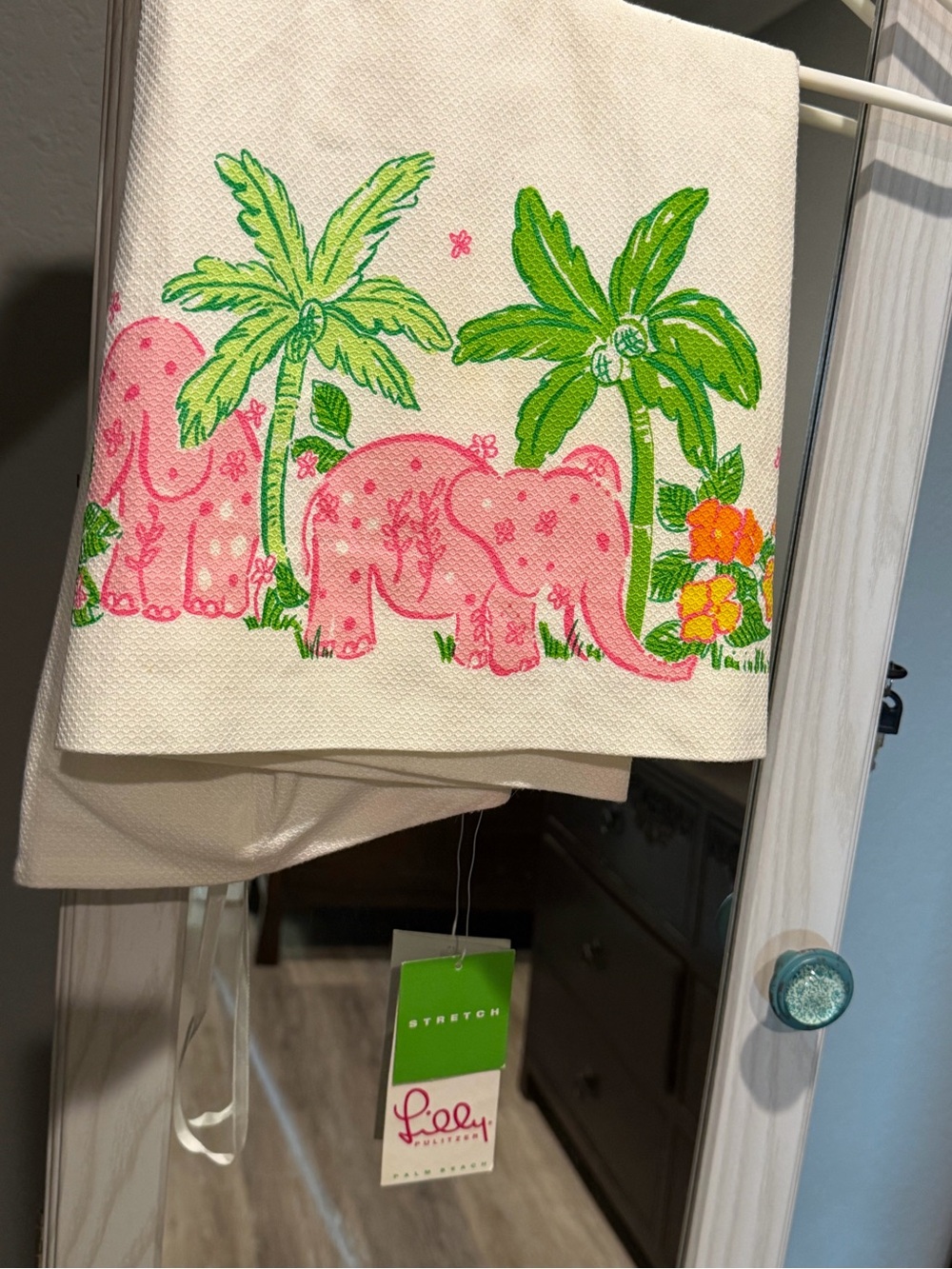 NWT Lilly Pulitzer Jungle on Parade White Strapless Adina Dress Sz 8 💚 🦒 🐘 - Picture 3 of 11